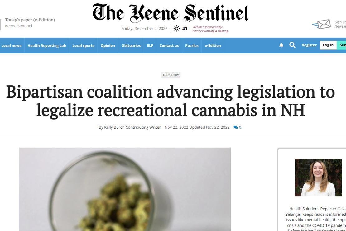 NH Cannabis Association Coalition Keene Sentinel