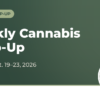 NHCann Weekly Cannabis Wrap-Up card, week of Oct. 19-23, 2026, with the New Hampshire Cannabis Association logo
